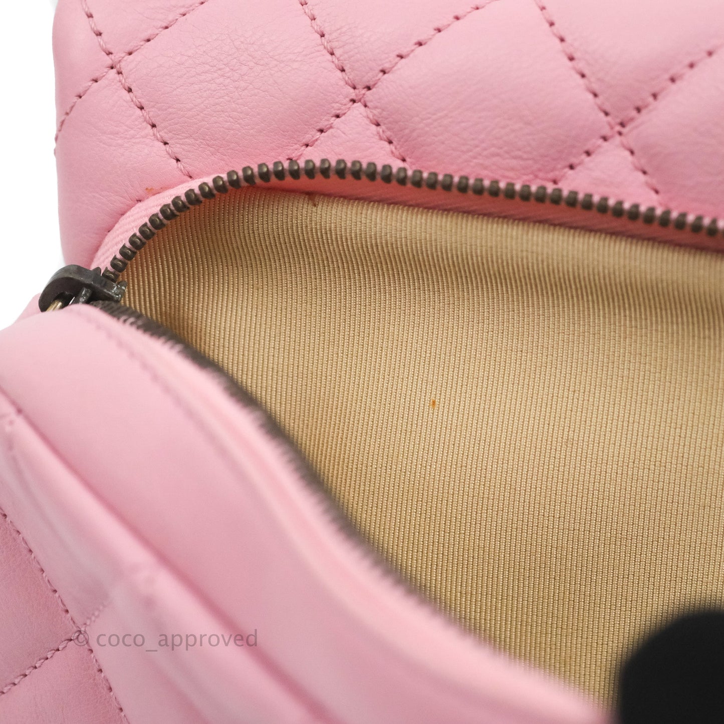 Chanel CC Crown Flap Pink Calfskin Antique Gold Hardware