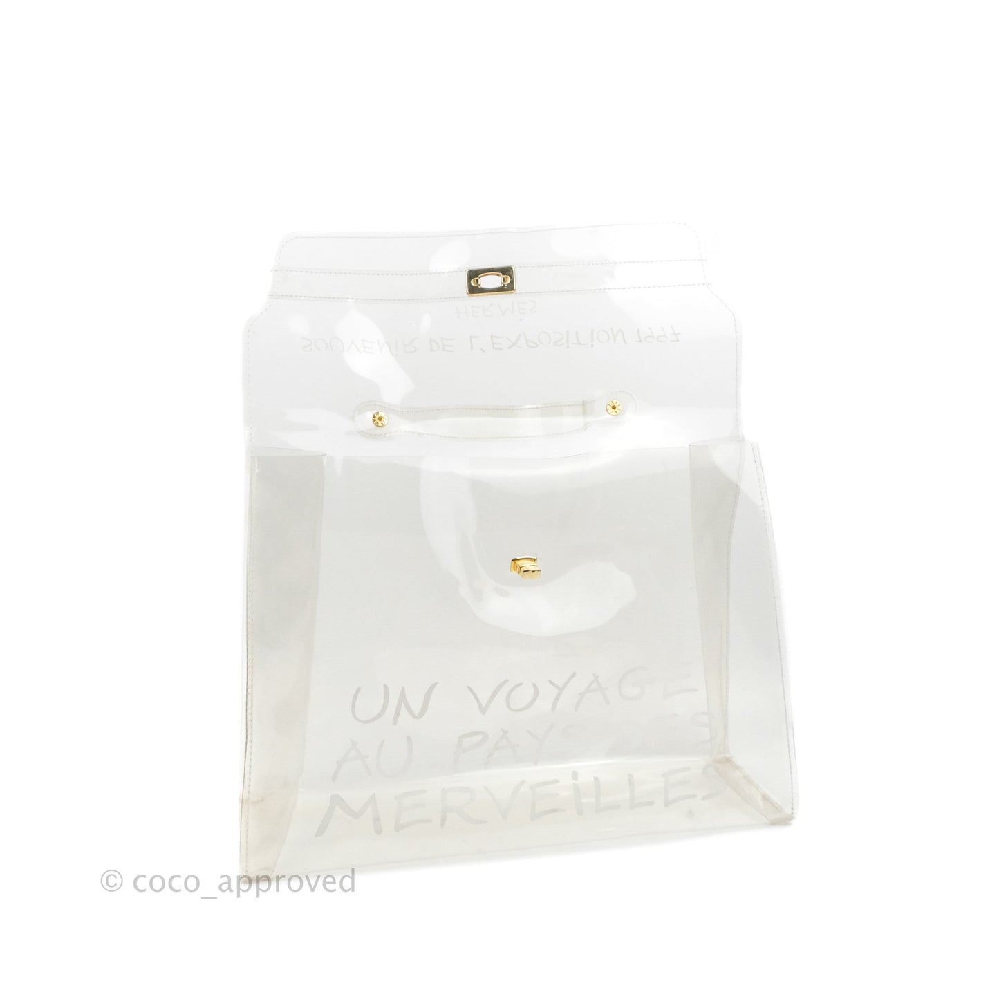 Hermès Vinyl Kelly Beach Bag Gold Hardware