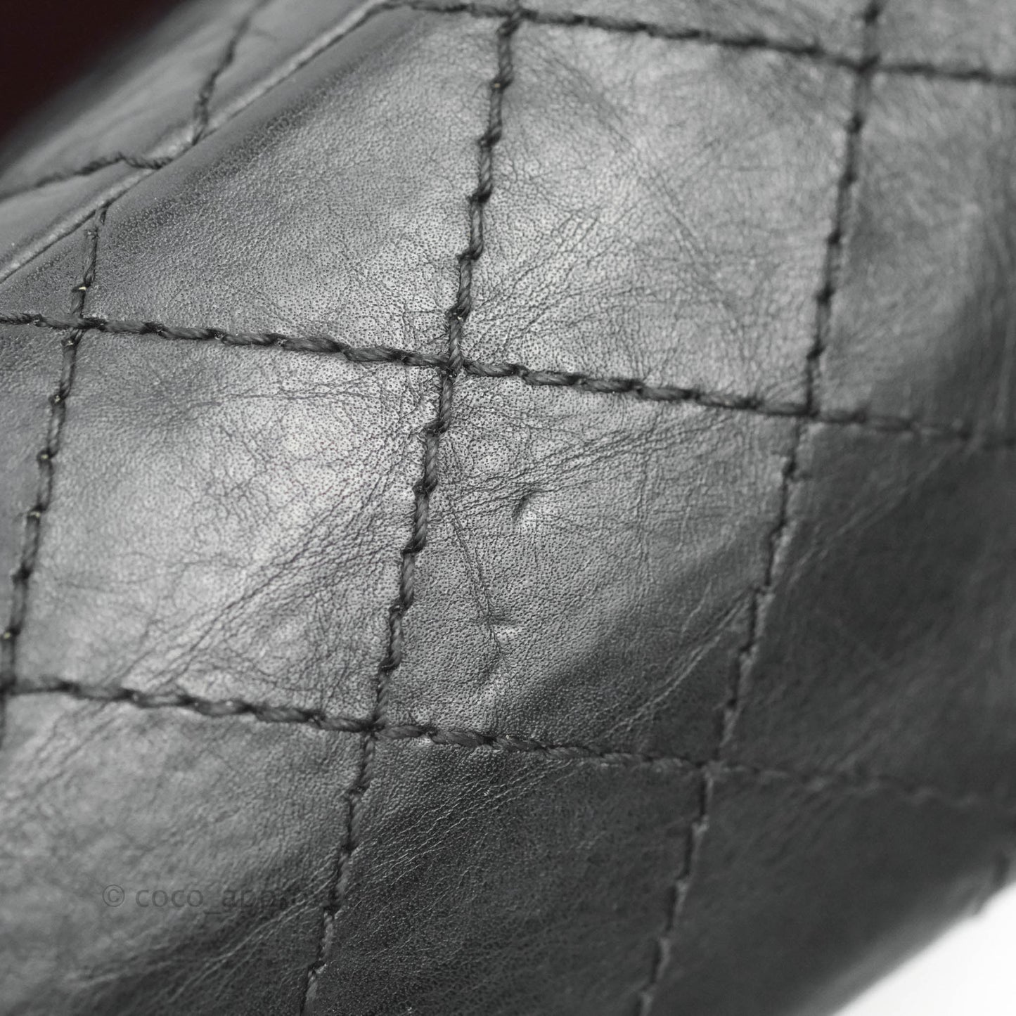 Chanel Reissue 225 Quilted Aged Calfskin Black Ruthenium Hardware