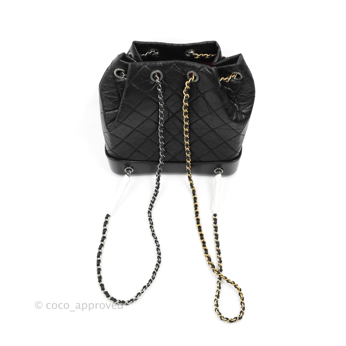 Chanel Small Gabrielle Backpack Black Aged Calfskin