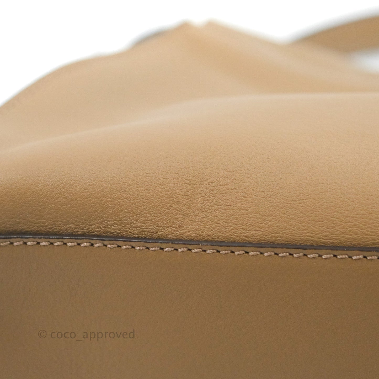 Fendi Peekaboo Medium Light Brown Silver Hardware