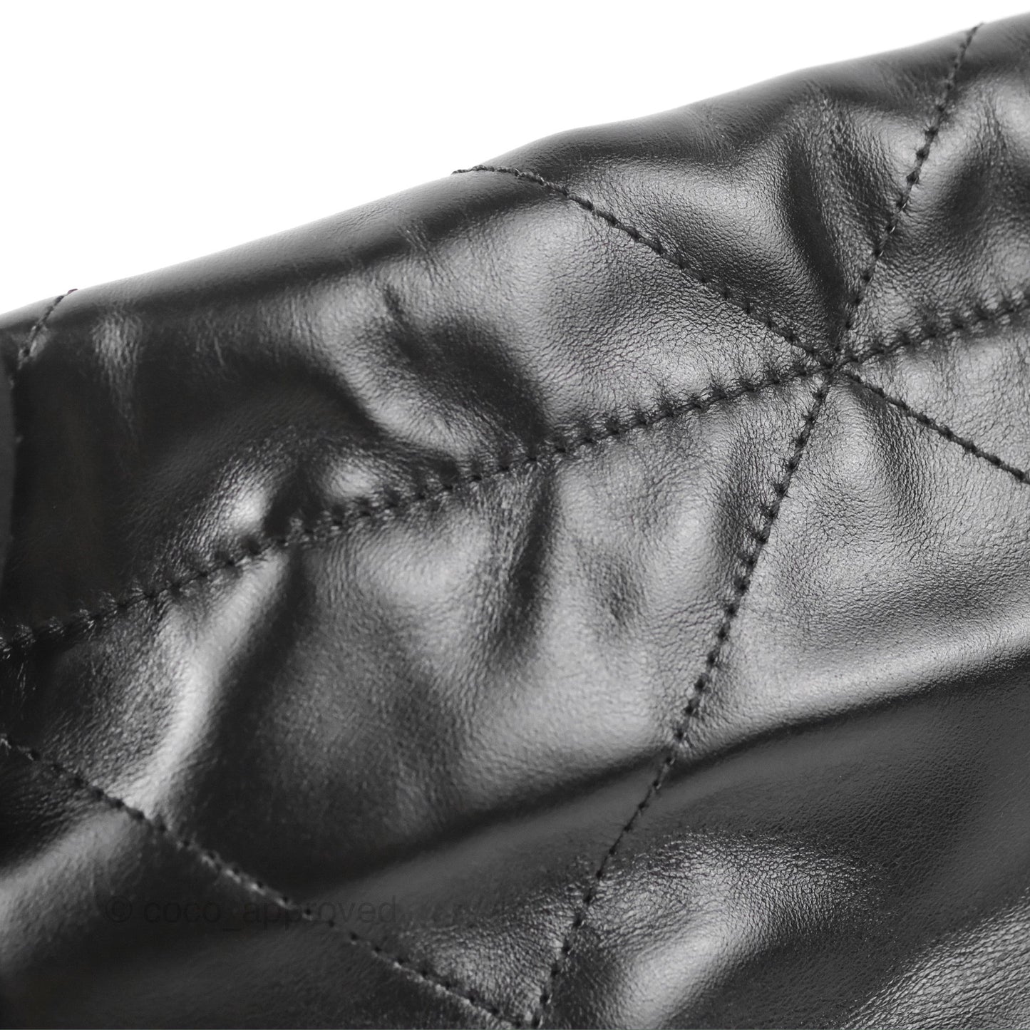 Chanel 22 Mini Bag Black Crumpled Calfskin