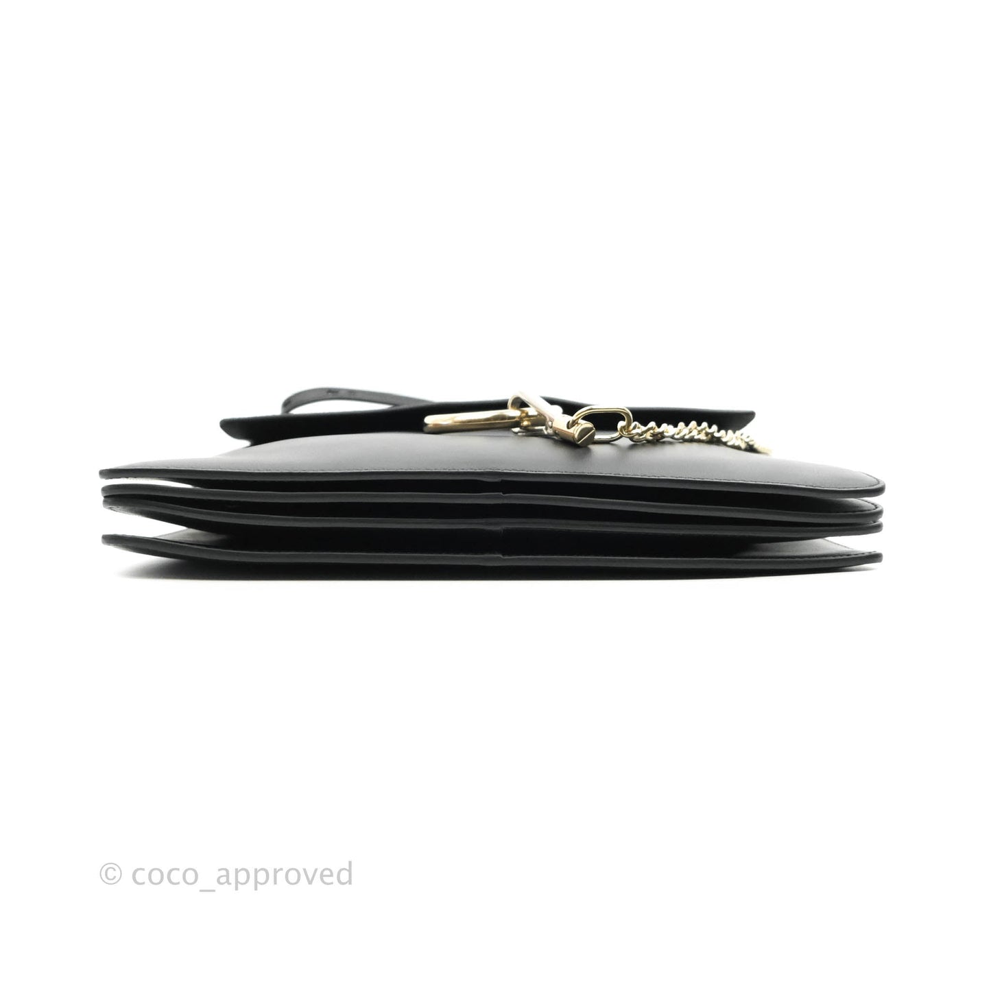 Chloe Medium Faye Shoulder Bag Black Suede Calfskin Leather