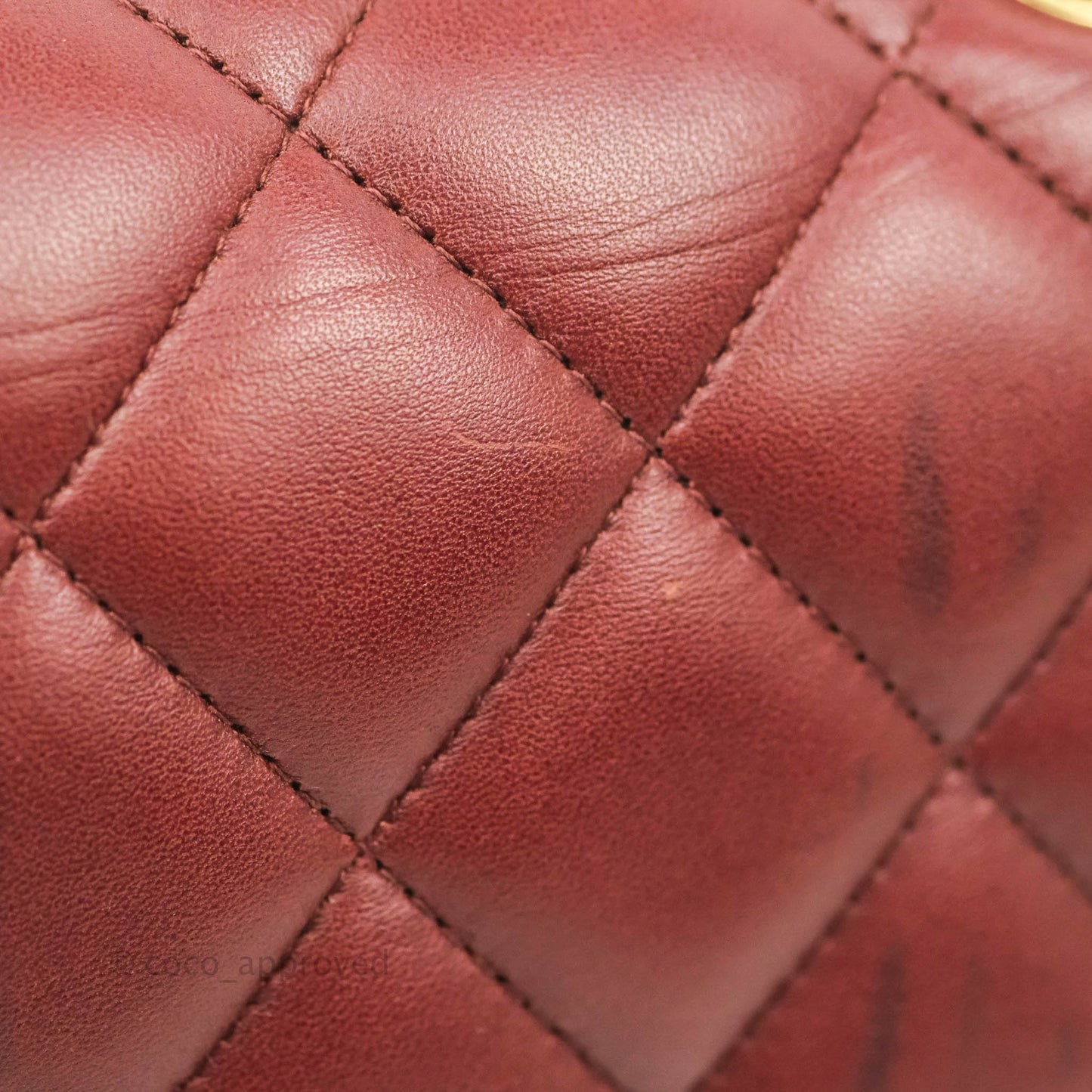 Chanel Jumbo Double Flap Burgundy Lambskin Gold Hardware