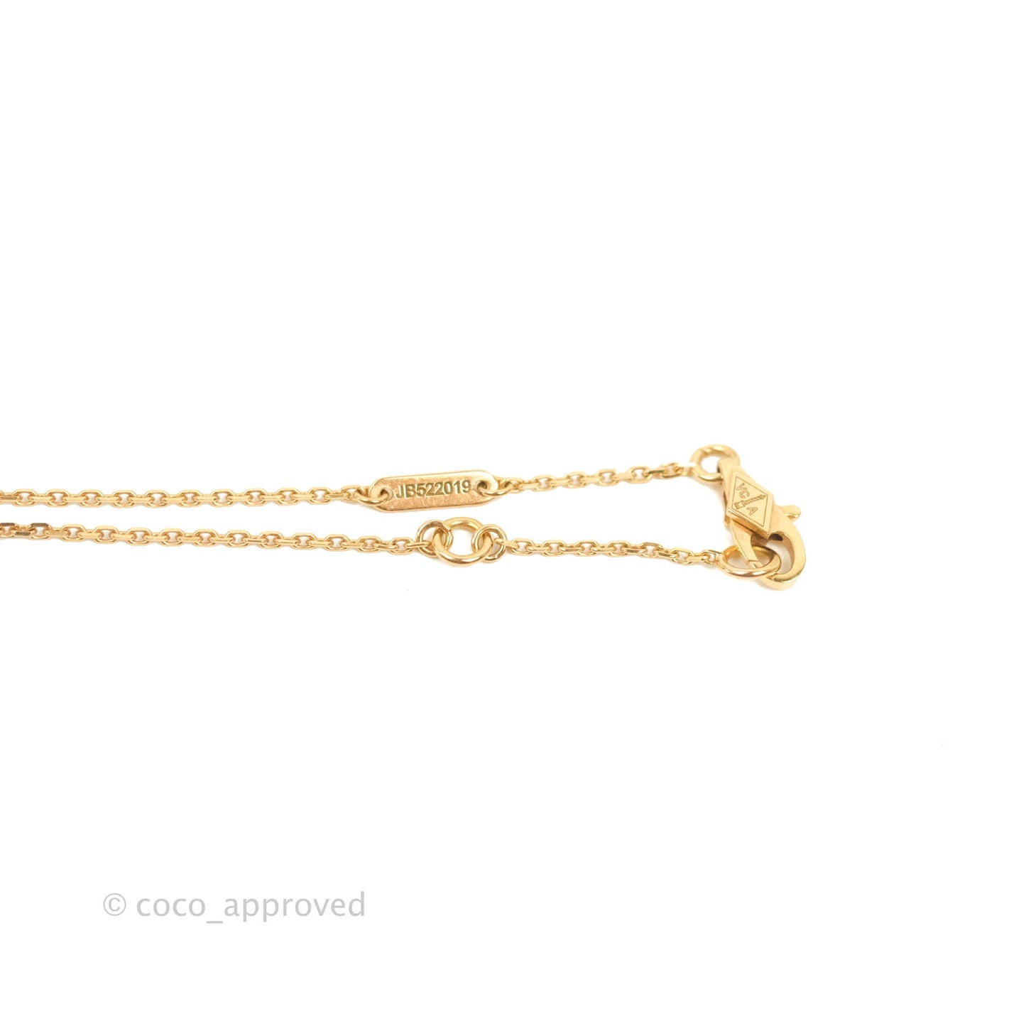 Van Cleef & Arpels Sweet Alhambra Pendant Red Carnelian Rose Gold