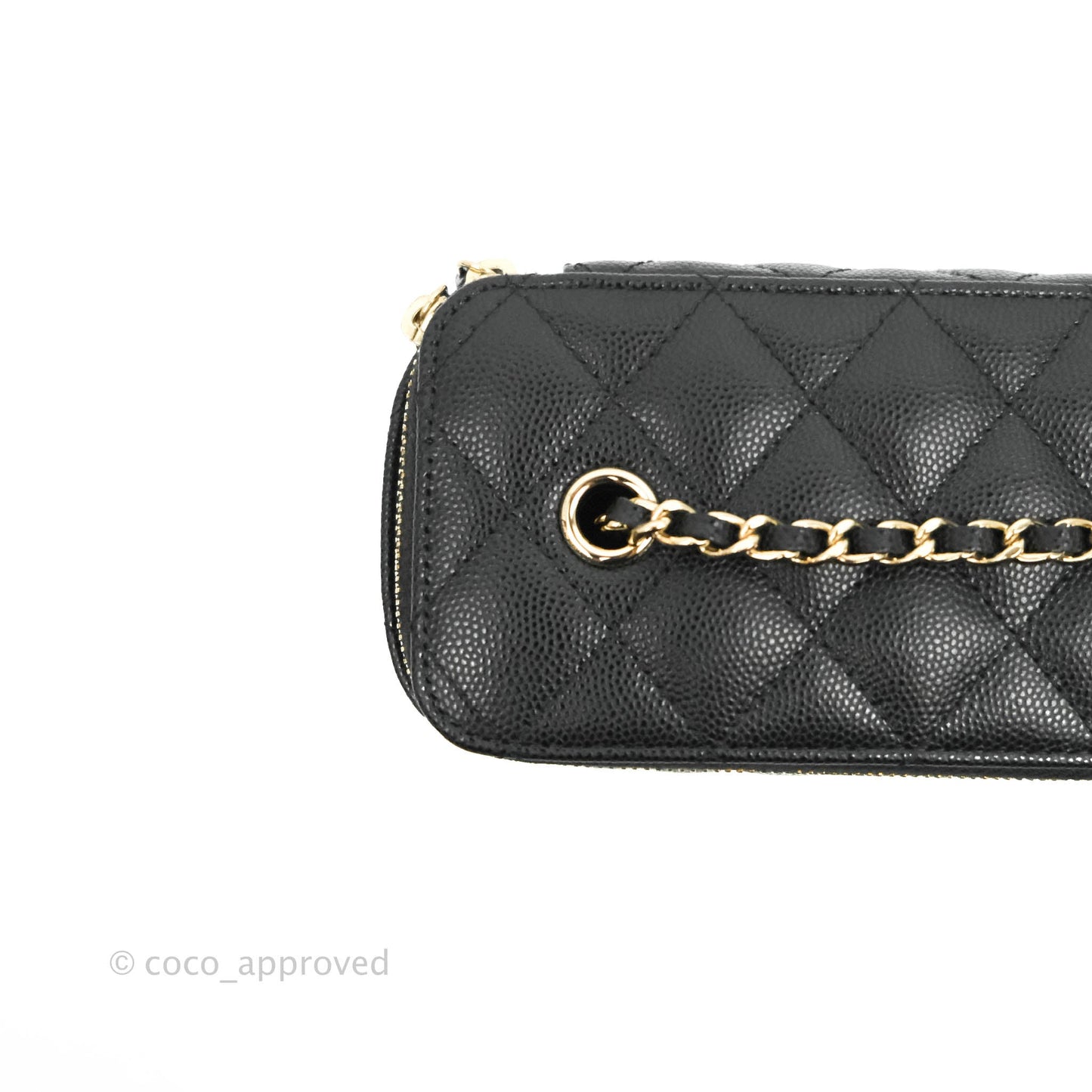 Chanel Classic Vanity Rectangular Black Caviar Gold Hardware