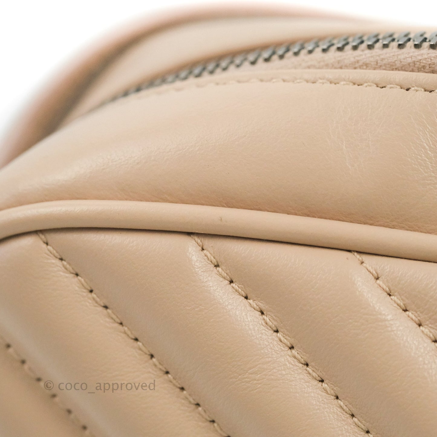 Saint Laurent Lou Quilted Camera Bag Pale Pink Calfskin Ruthenium Hardware