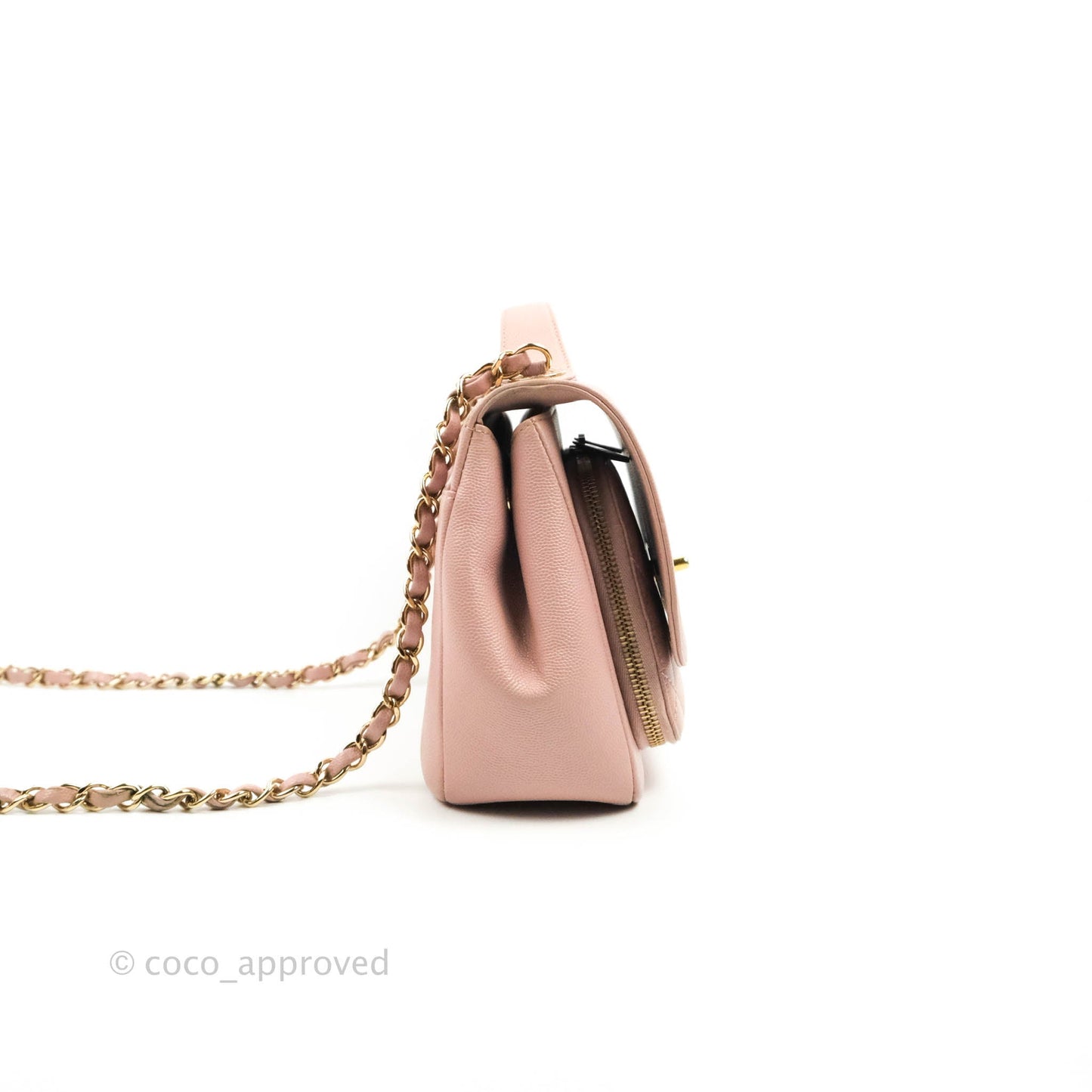 Chanel Quilted Medium Business Affinity Flap Pink Caviar Gold Hardware