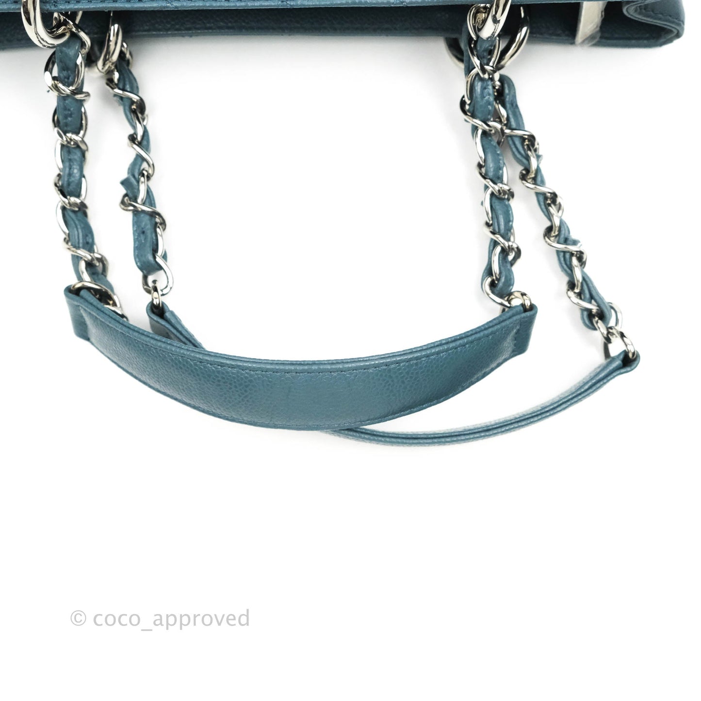 Chanel GST Blue Caviar Silver Hardware