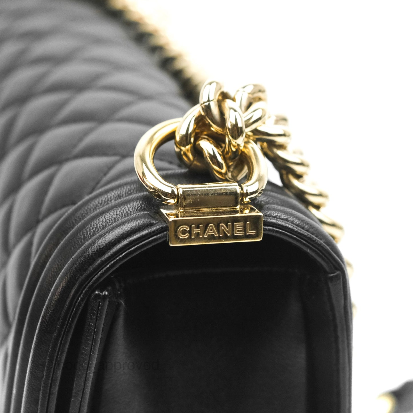 Chanel Quilted Medium Boy Black Gold Hardware