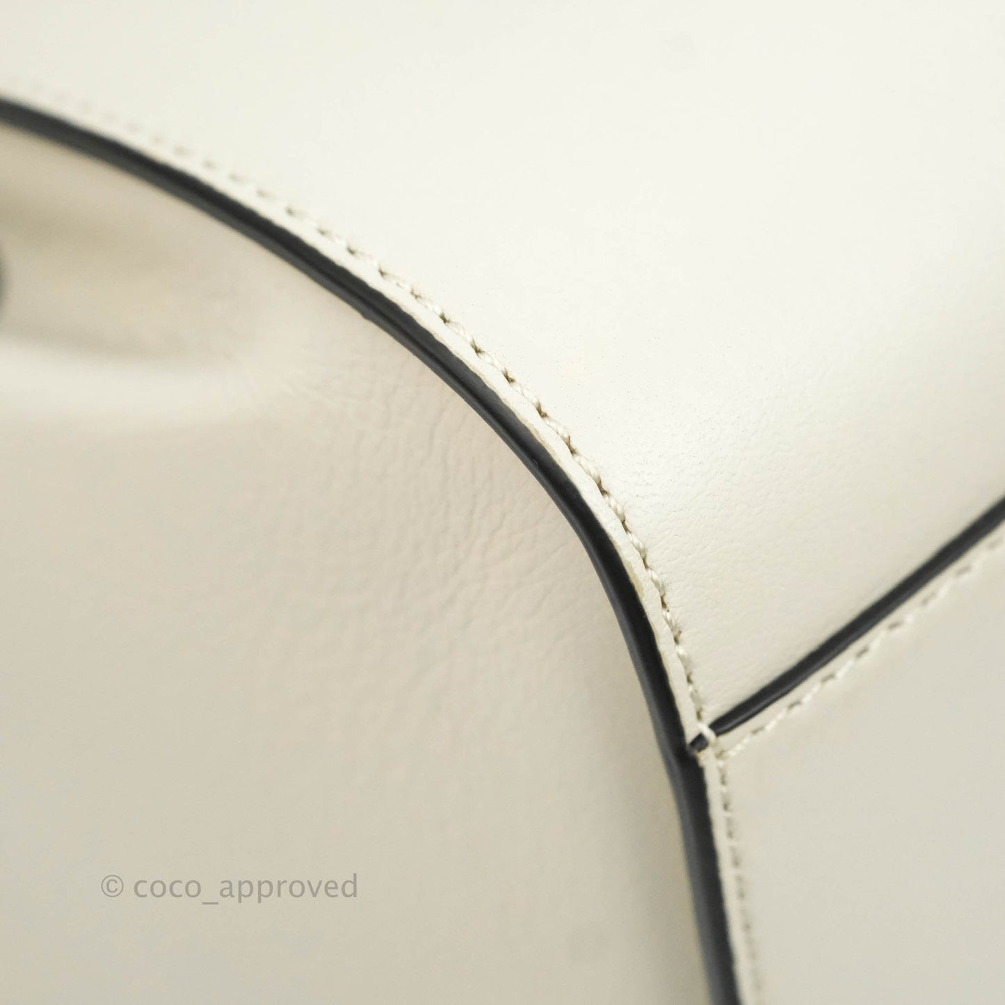 Loewe Mini Hammock Drawstring White Calfskin