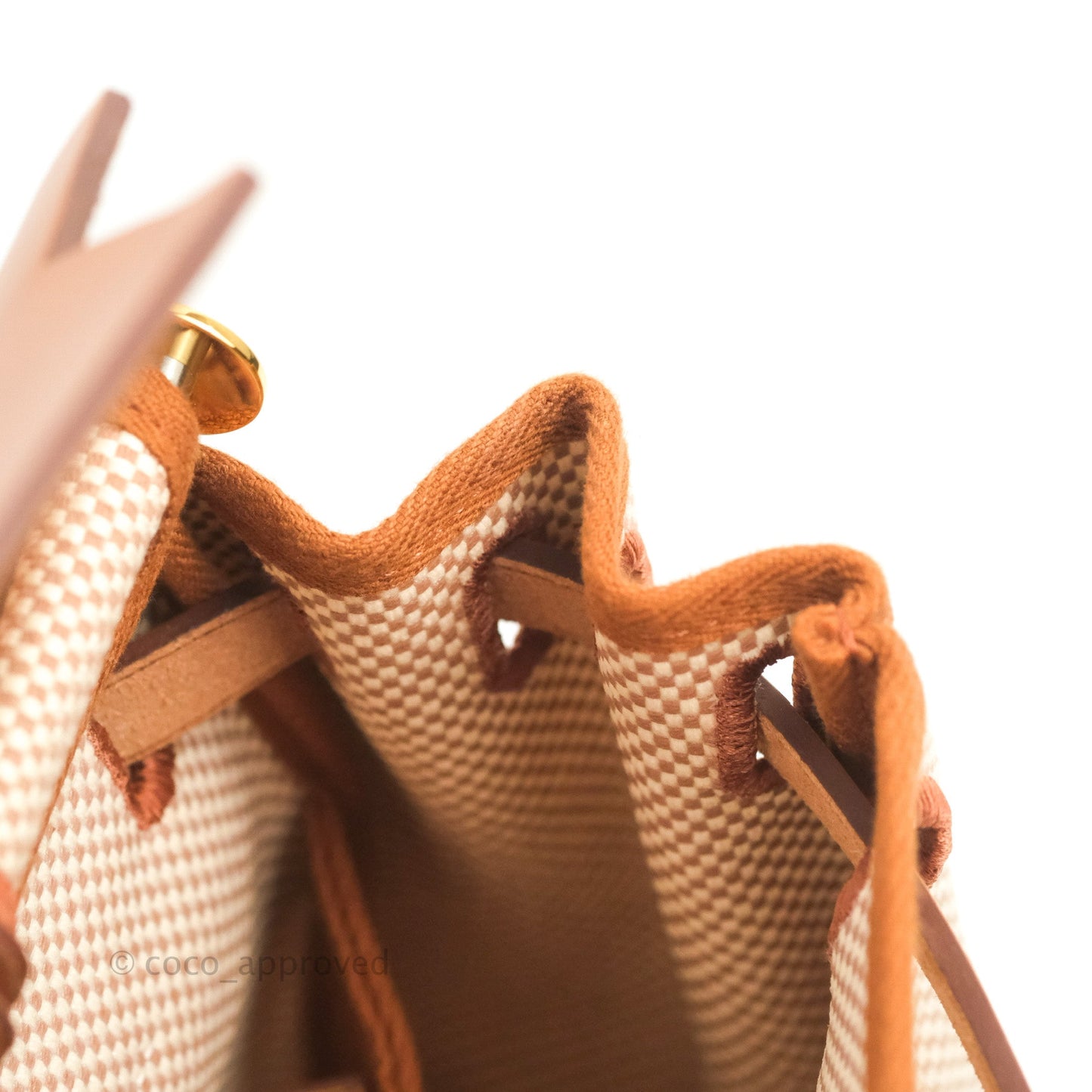 Hermès Herbag Zip 31 Retourne Criss Viking Ecru-Beige/Fauve Canvas Gold Hardware