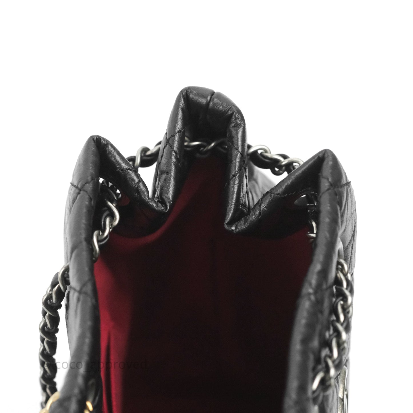 Chanel Small Gabrielle Backpack Black Aged Calfskin