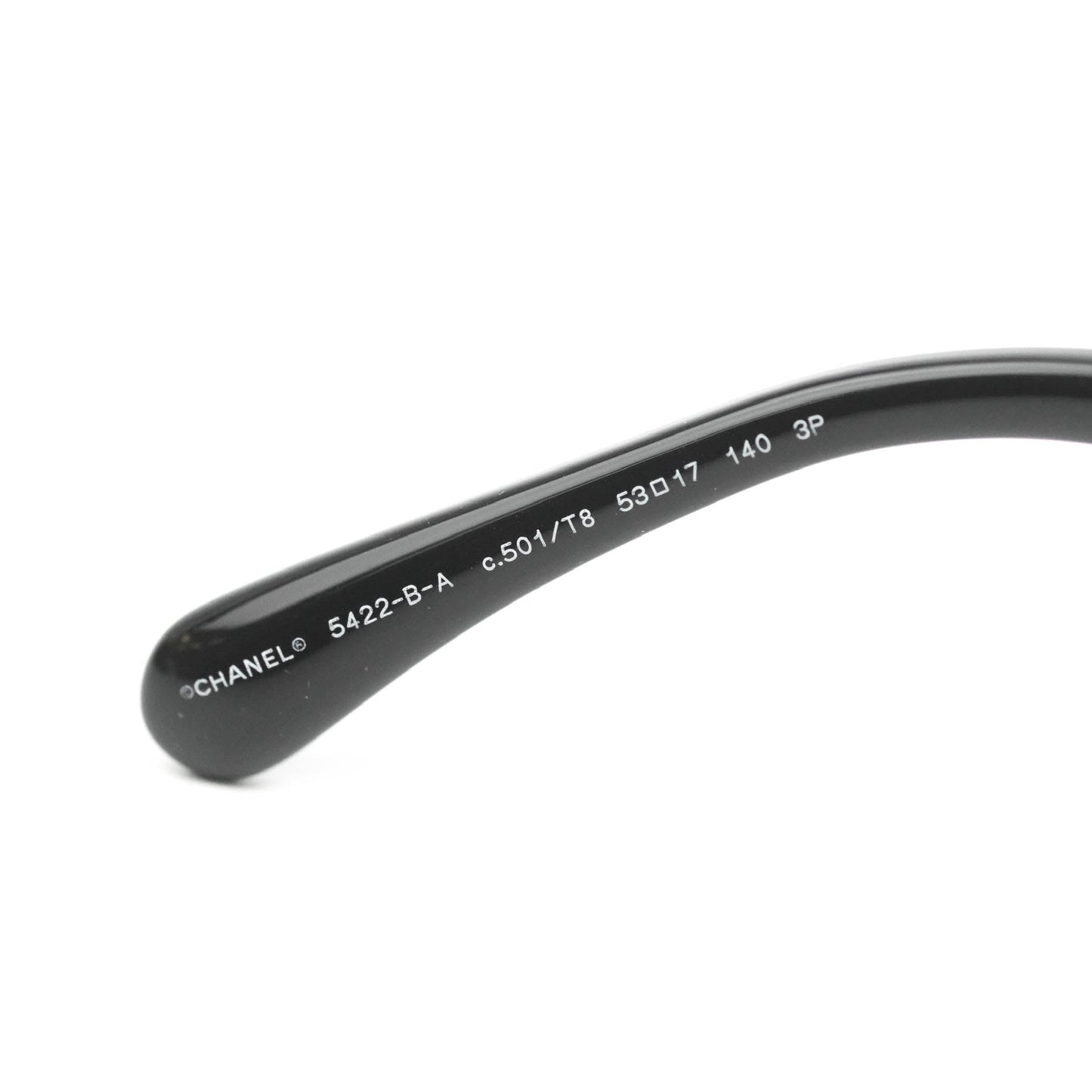 Chanel Acetate Strass Square Polarized Sunglasses Black
