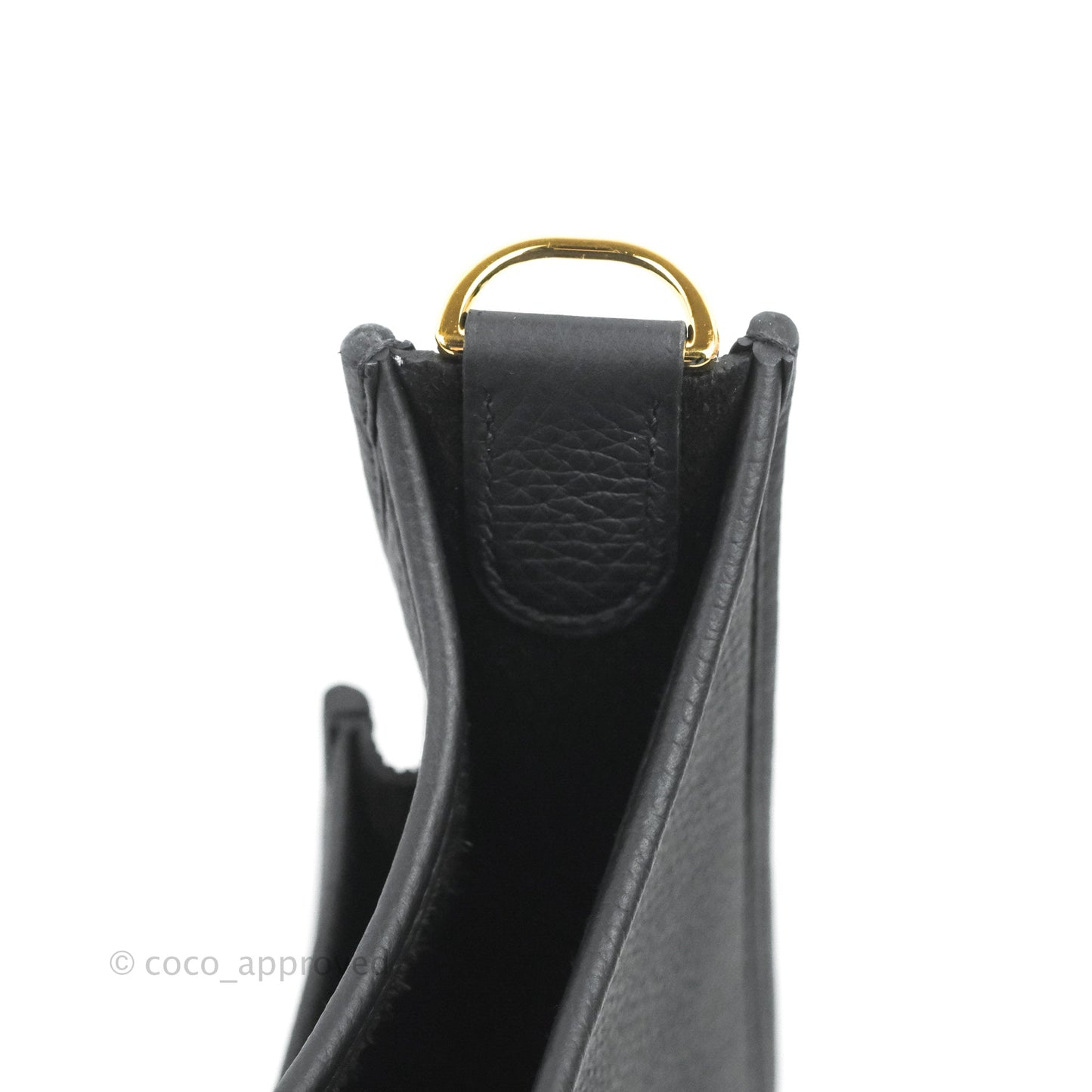 Hermes Evelyne III 29 Black Clemence Gold Hardware