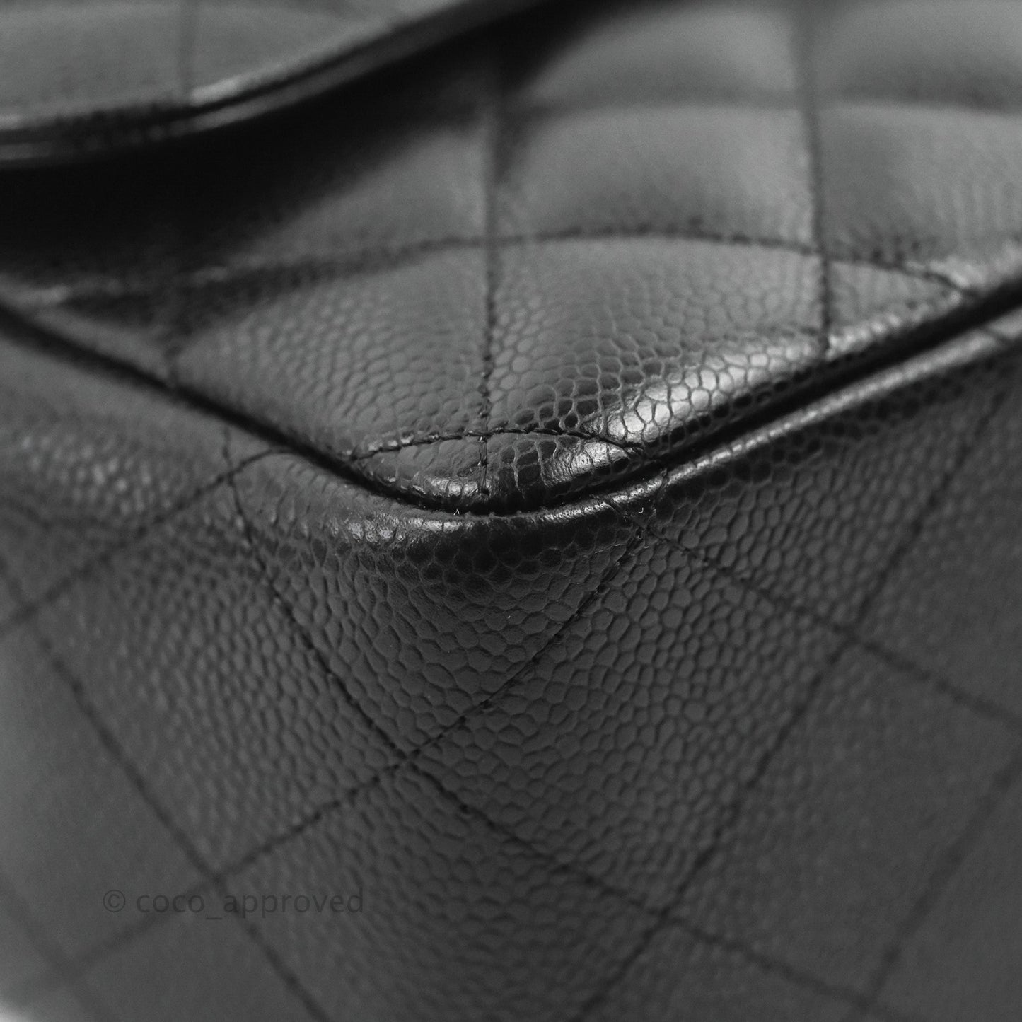 Chanel Jumbo Double Flap Black Caviar Silver Hardware⁣⁣