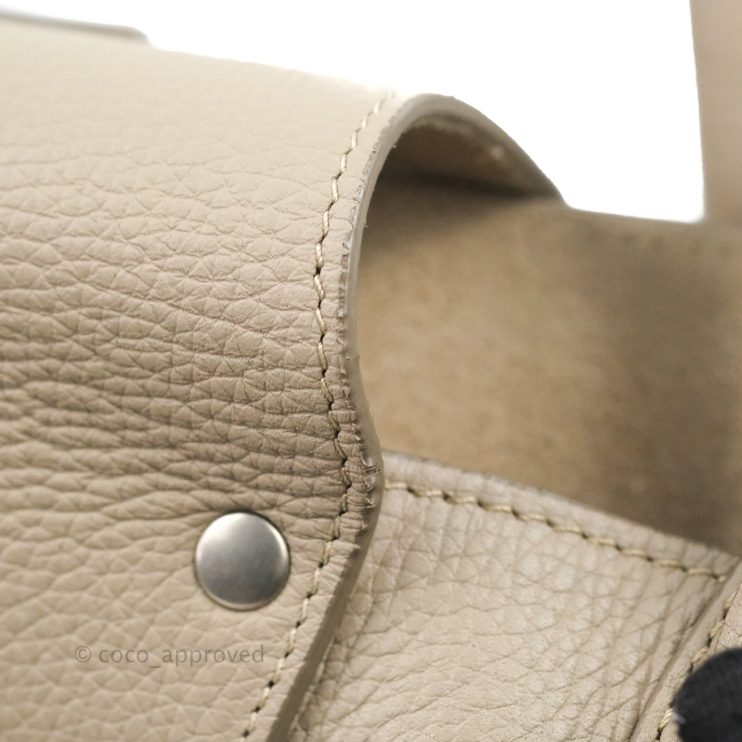 Celine Small Big Bag Light Taupe Supple Grained Leather Silver Hardware