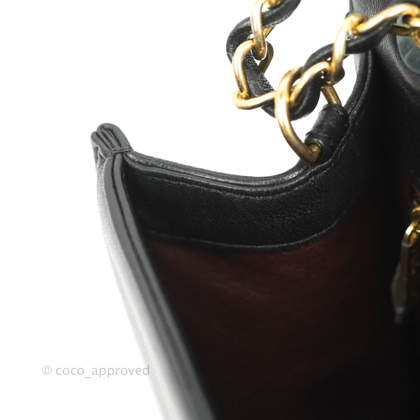 Chanel Mini Collar and Tie Flap Bag Chevron Sheepskin Aged Gold Hardware