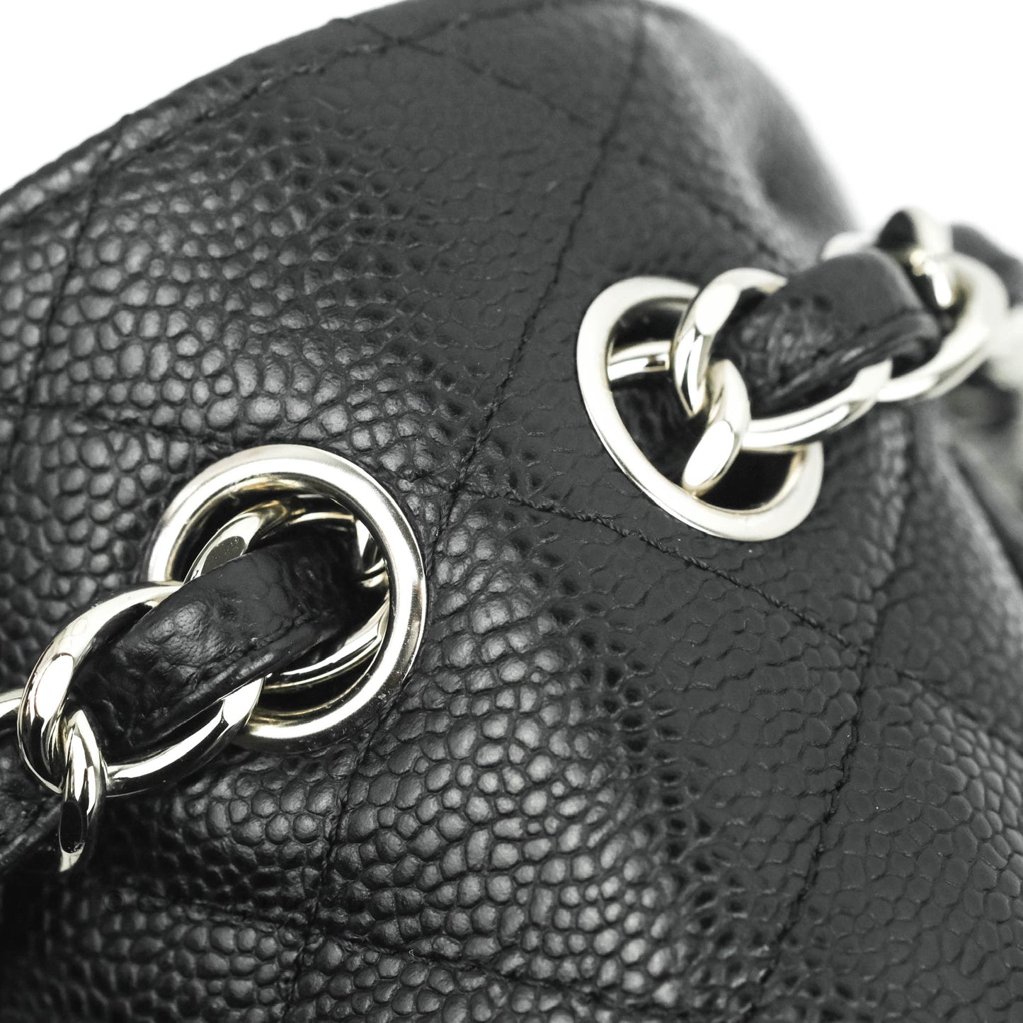 Chanel Jumbo Double Flap Black Caviar Silver Hardware⁣⁣