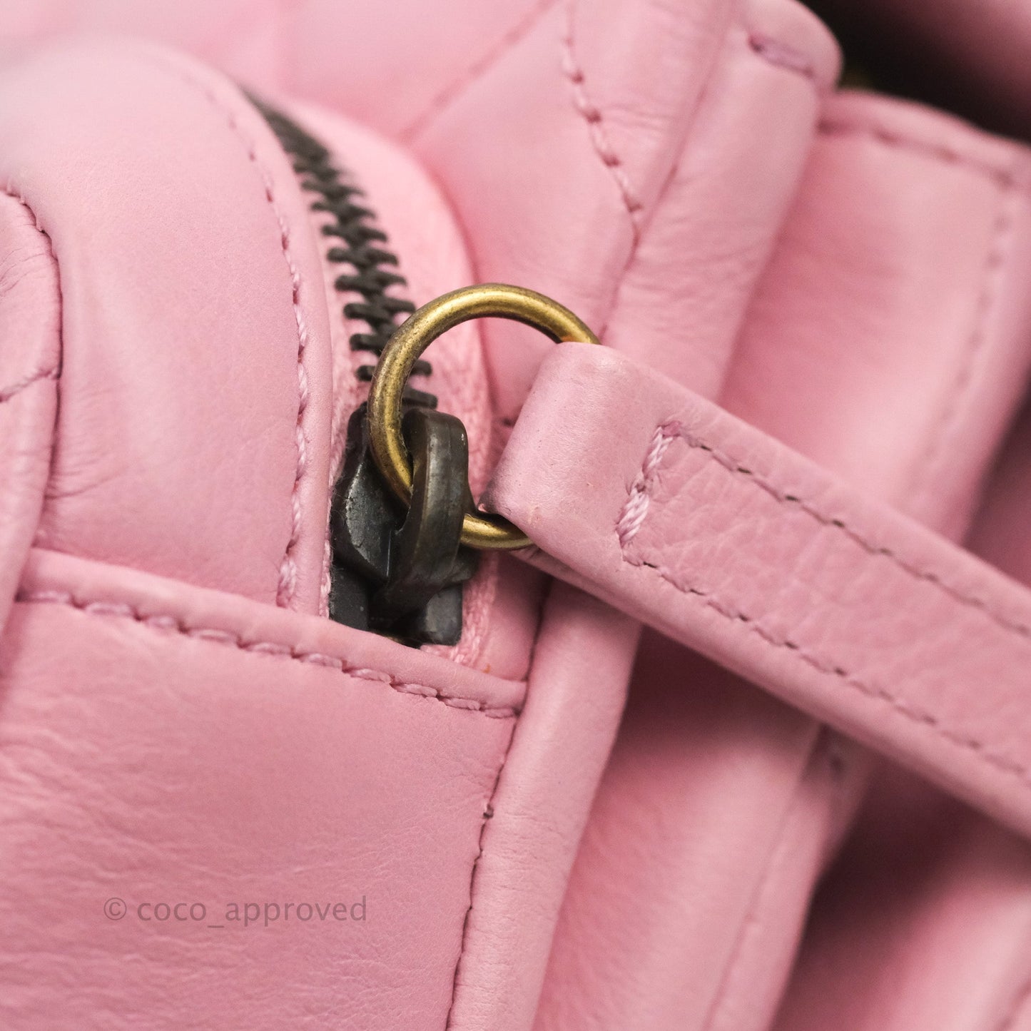 Chanel CC Crown Flap Pink Calfskin Antique Gold Hardware