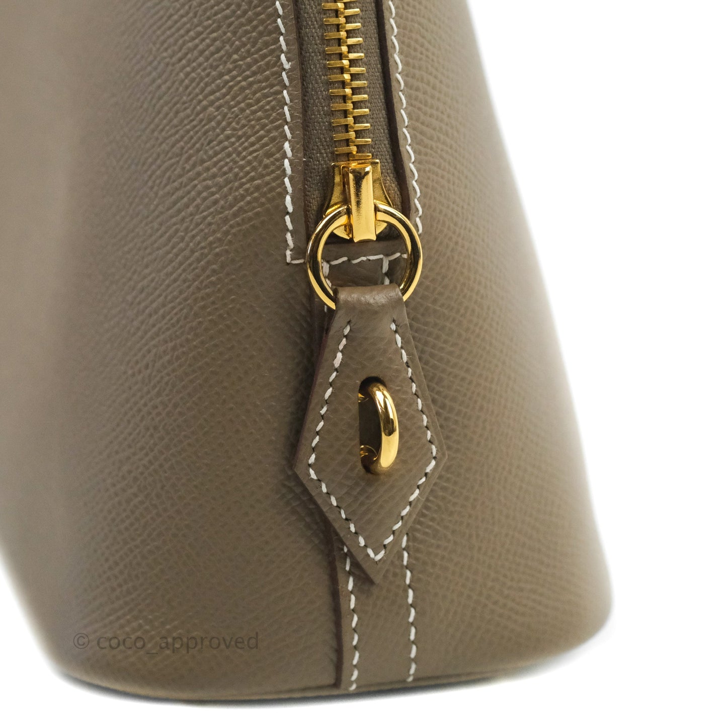 Hermès Bolide 1923 25 Etoupe Epsom Gold Hardware