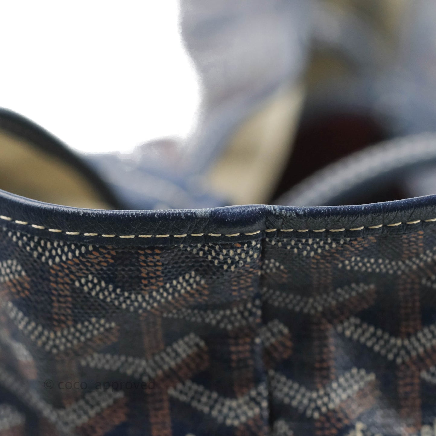 Goyard St. Louis Tote GM Navy