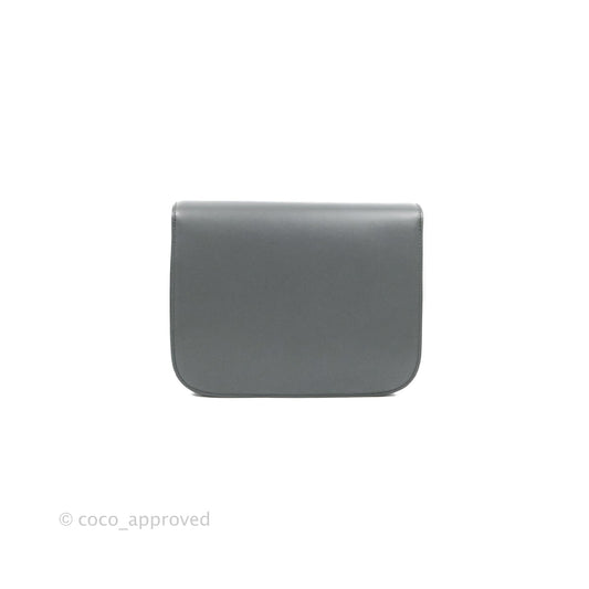 Celine Medium Classic Box Flap Grey Calfskin