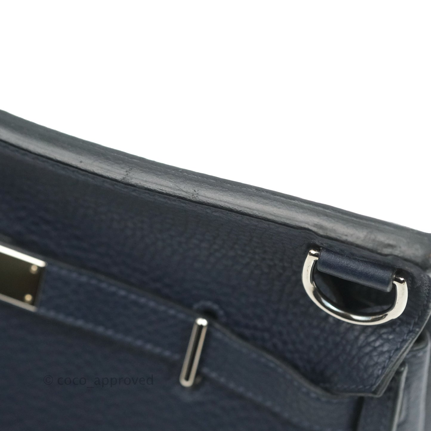 Hermes Jypsiere 28 Togo Midnight Blue Palladium Hardware