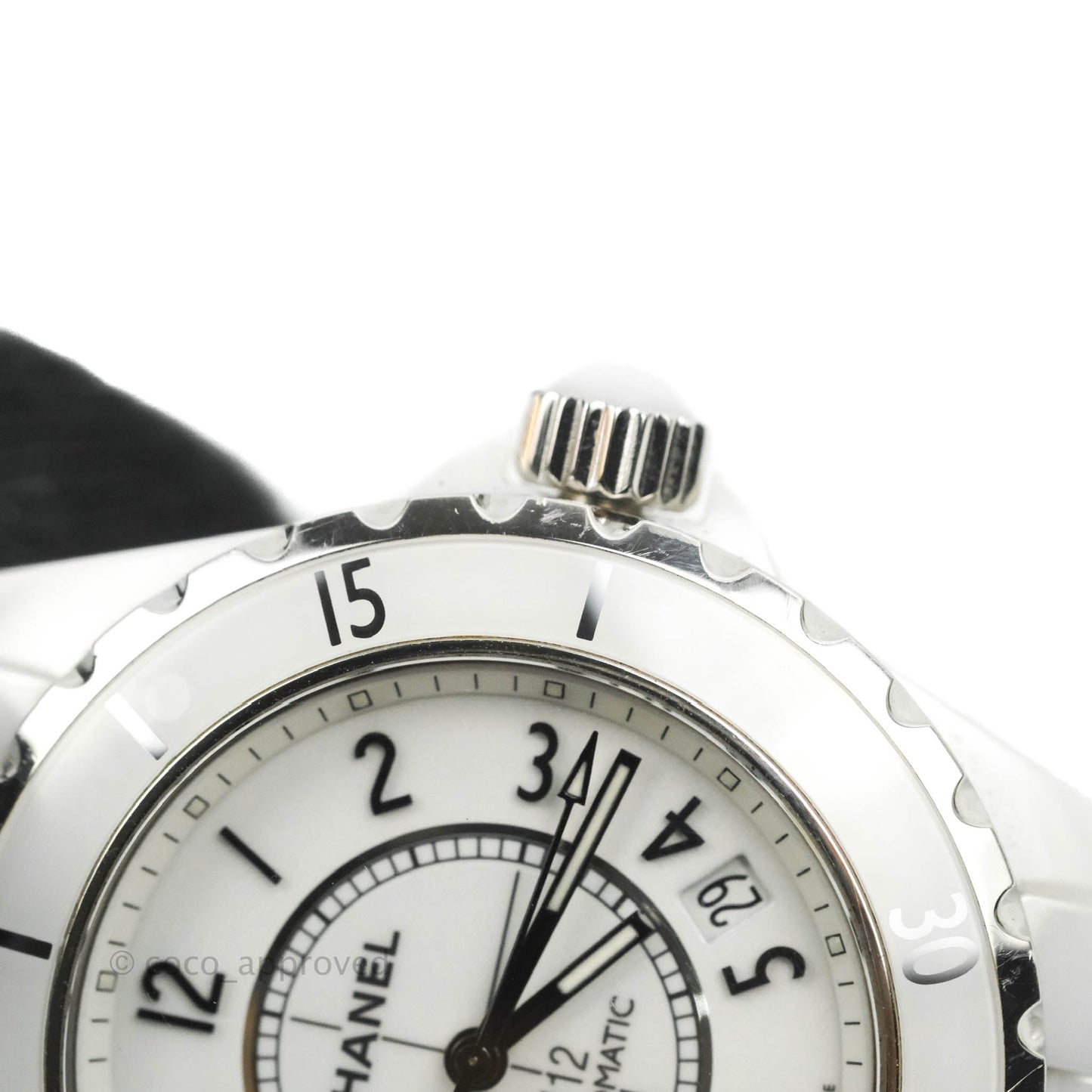 CHANEL J12 Automatic White Dial White Ceramic Strap Women's Watch