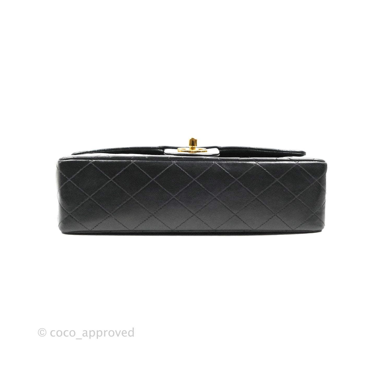 Chanel Classic Vintage Medium Flap Black Lambskin 24K Gold Hardware