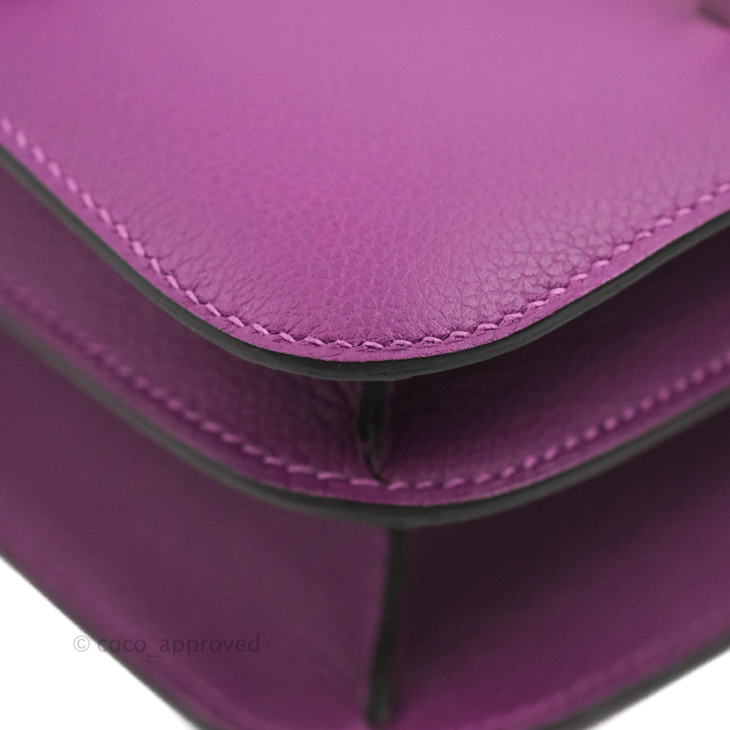 Hermès Constance 24 Anemone Evercolor Palladium Hardware