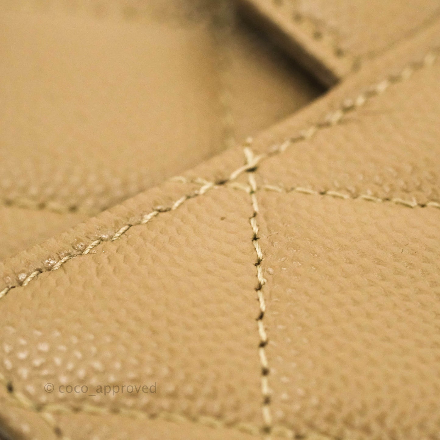 Chanel Mini Wallet With Chain Dark Beige Caviar Gold Hardware