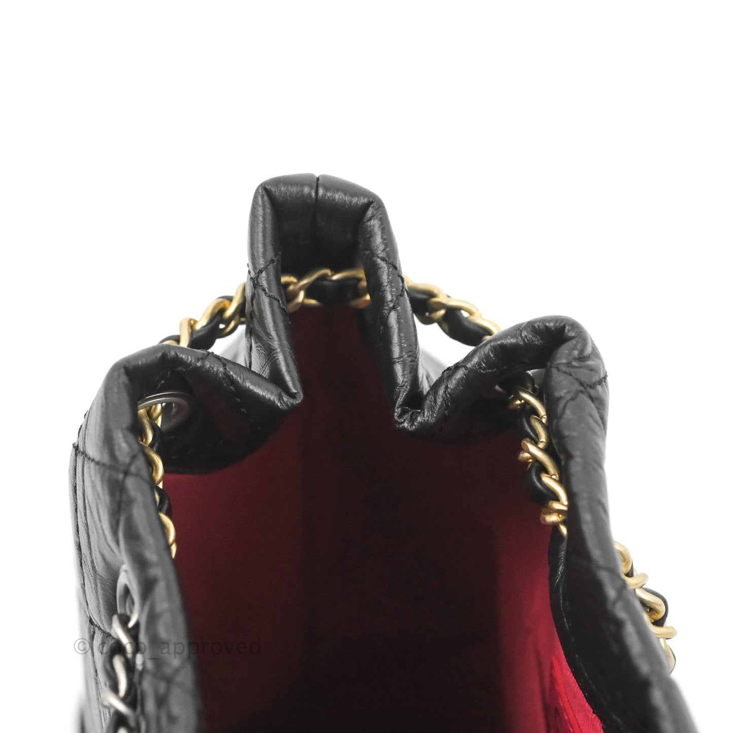 Chanel Small Gabrielle Backpack Black Aged Calfskin