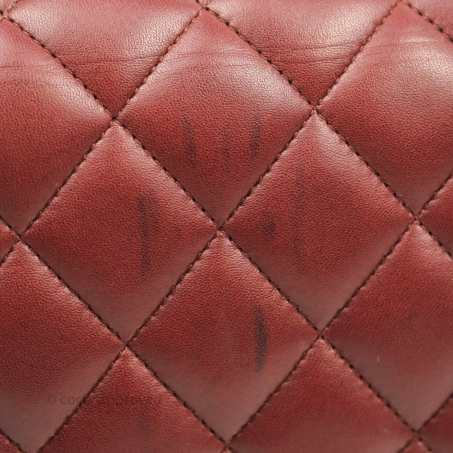 Chanel Jumbo Double Flap Burgundy Lambskin Gold Hardware