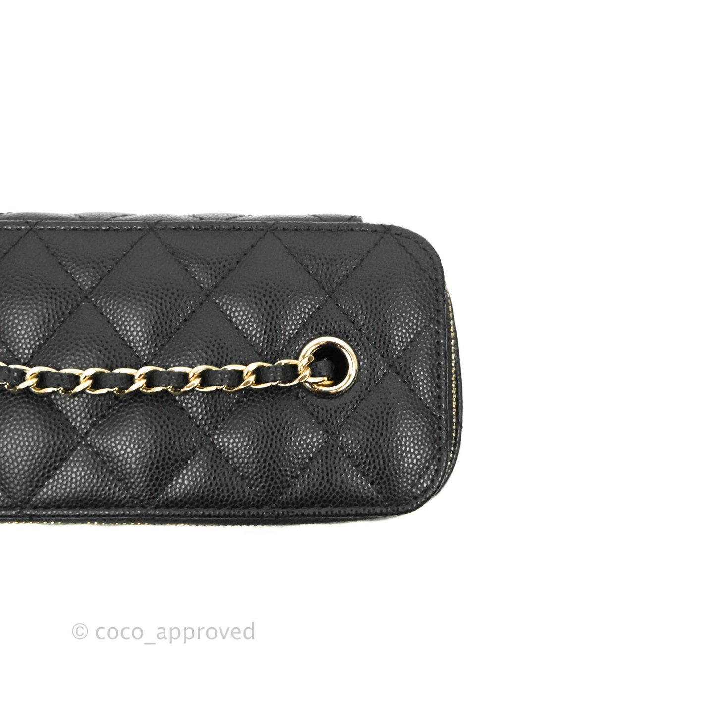 Chanel Classic Vanity Rectangular Black Caviar Gold Hardware