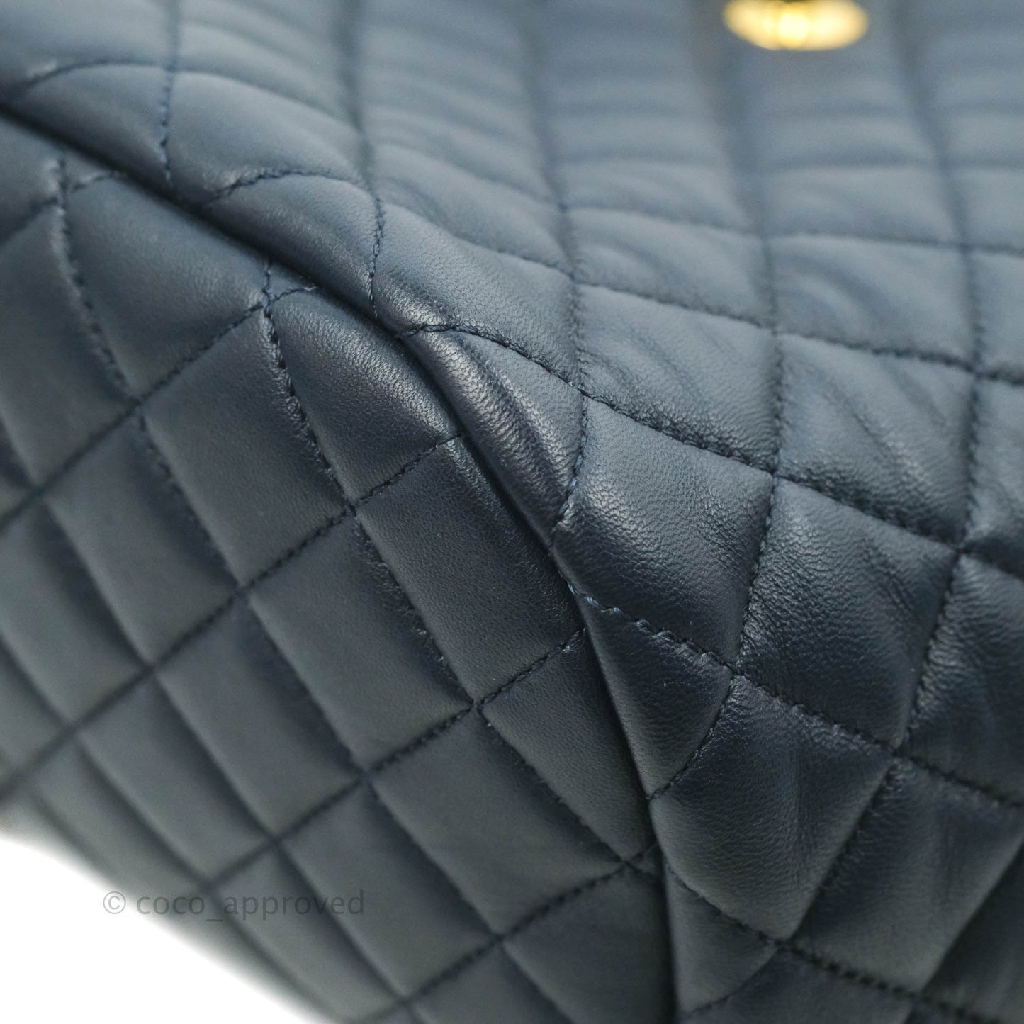 Chanel Small Quilted Urban Spirit Backpack Navy Gold Hardware
