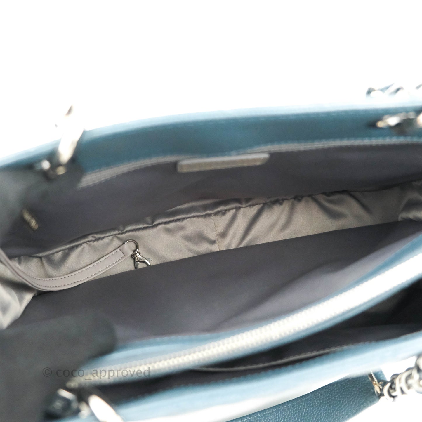 Chanel GST Blue Caviar Silver Hardware