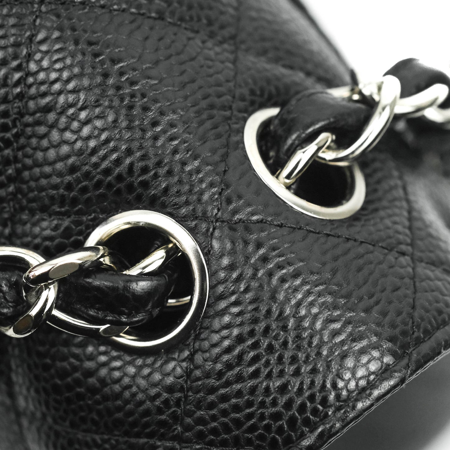 Chanel Jumbo Double Flap Black Caviar Silver Hardware⁣⁣