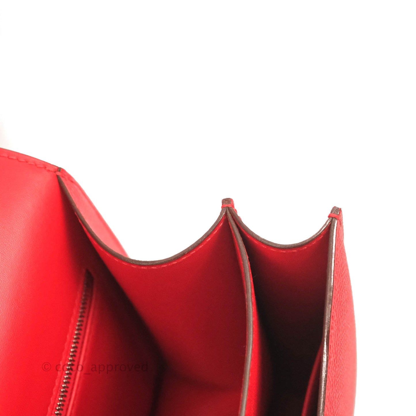Hermès Constance 24 Rouge De Coeur Veau Epsom Palladium Hardware