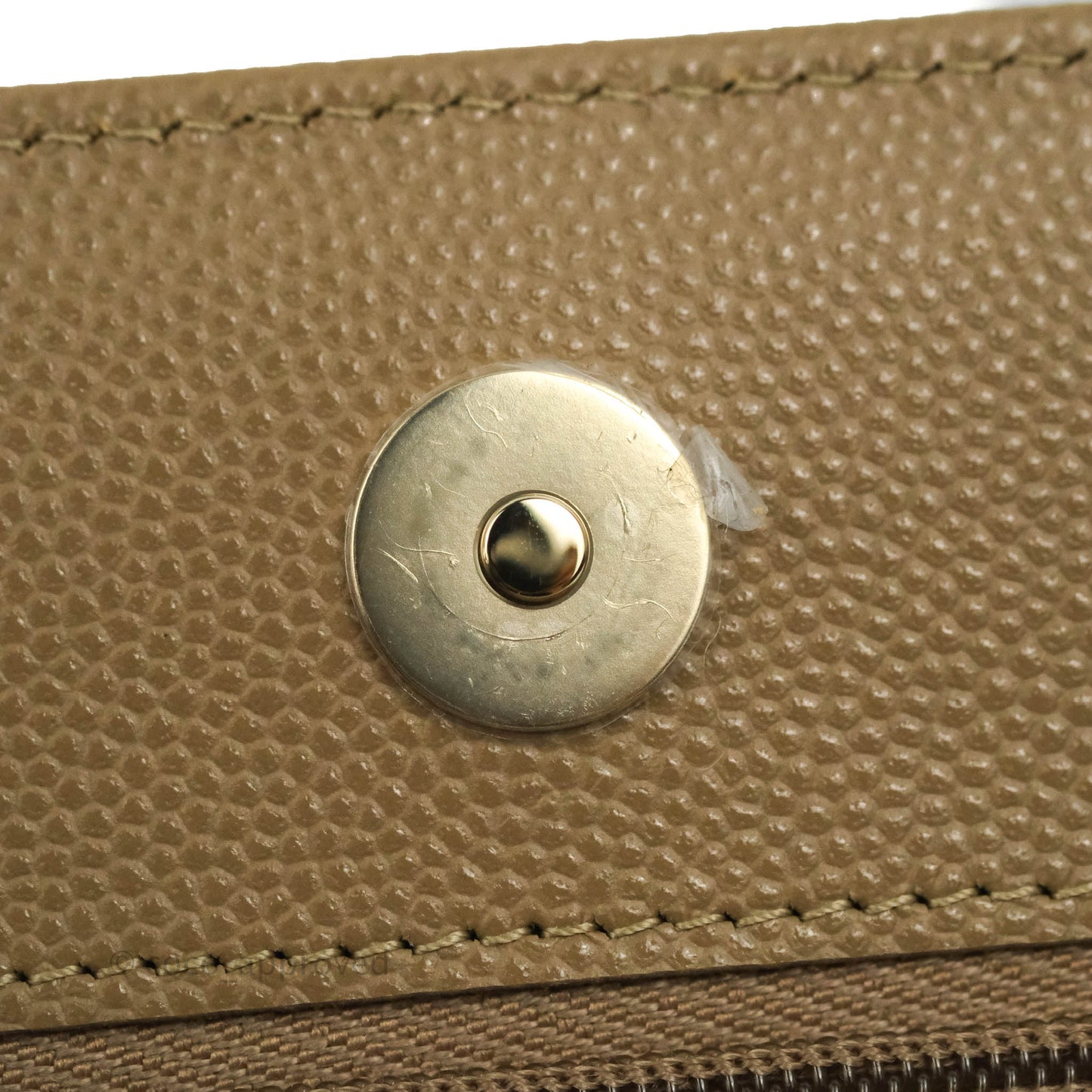 Chanel Quilted Classic WOC Dark Beige Caviar Gold Hardware
