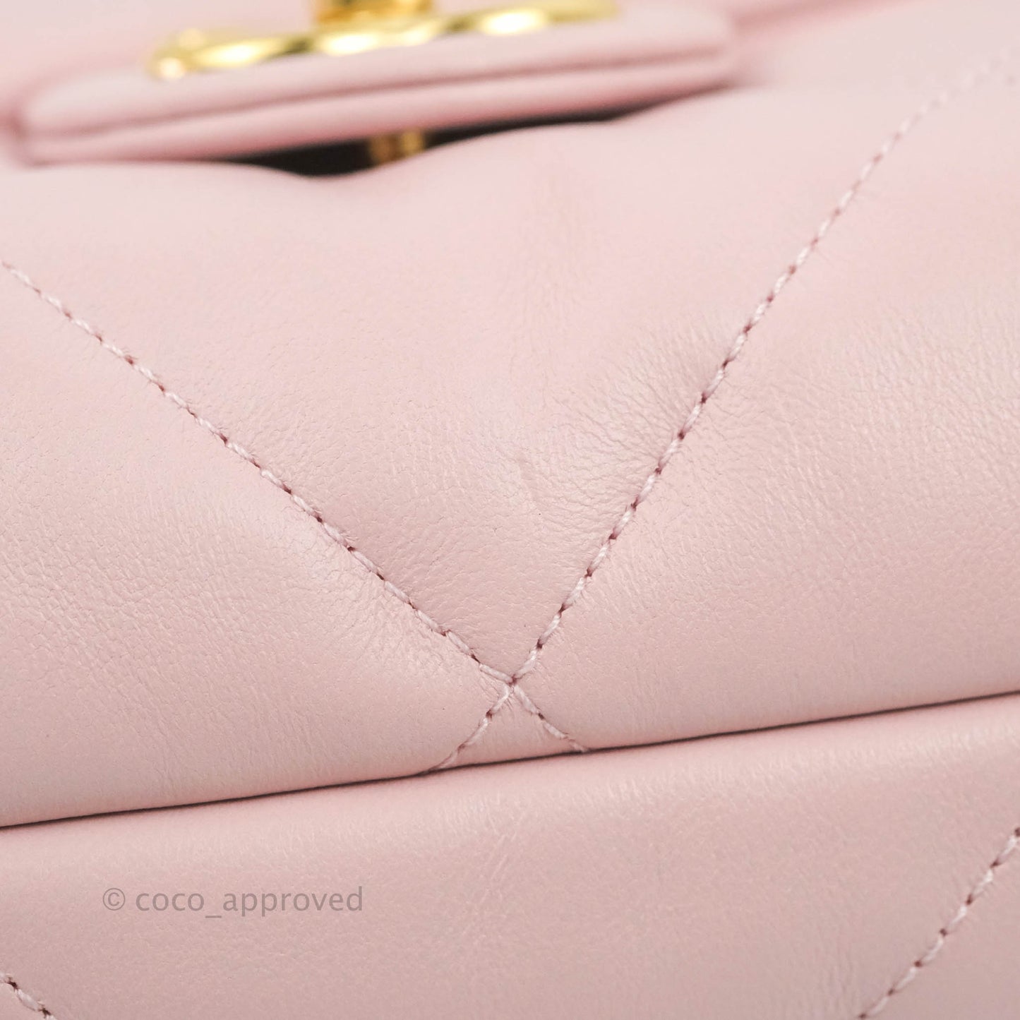 Chanel Small Flap Bag Light Pink Lambskin Aged Gold Hardware 22-23FW