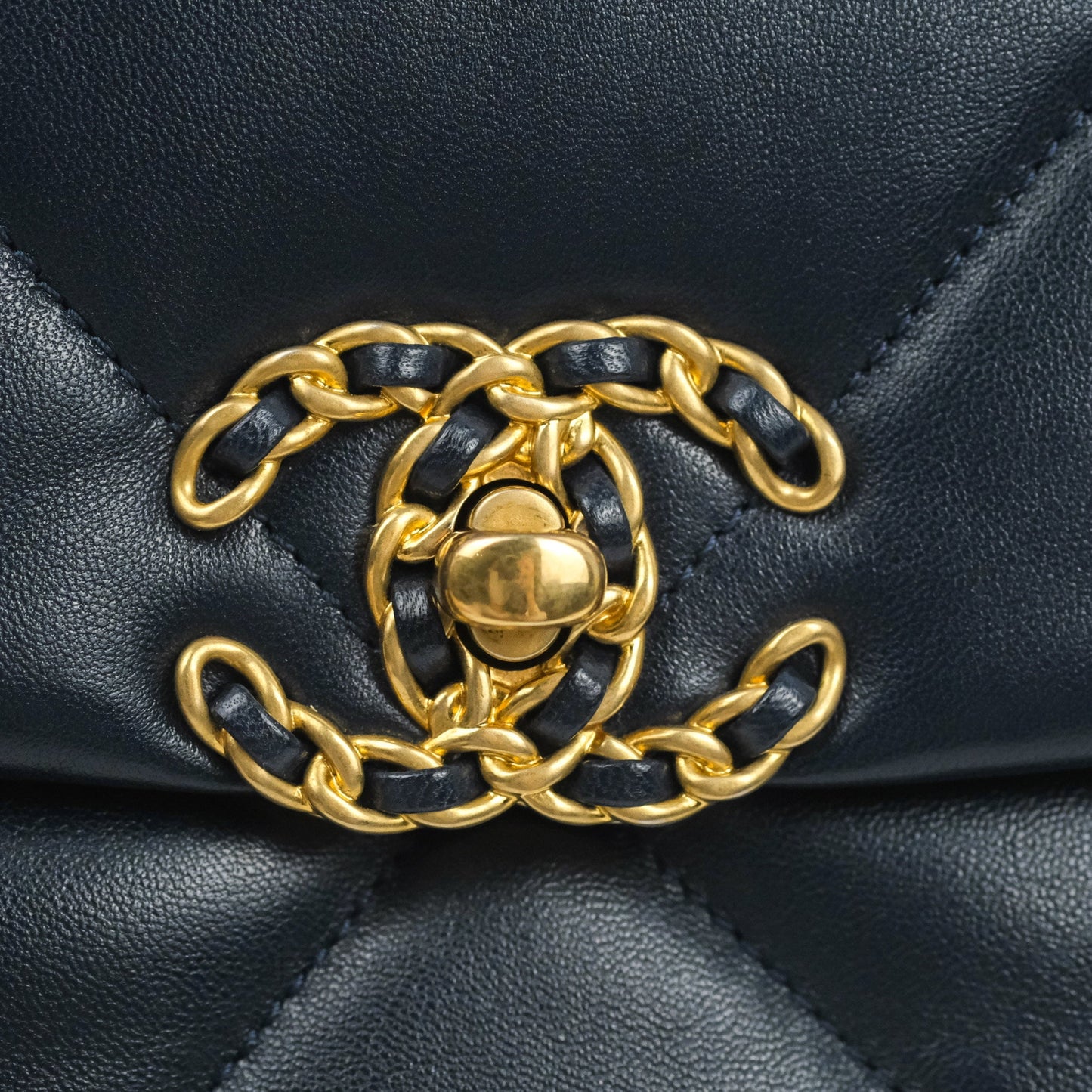 Chanel 19 Small Navy Lambskin Mixed Hardware