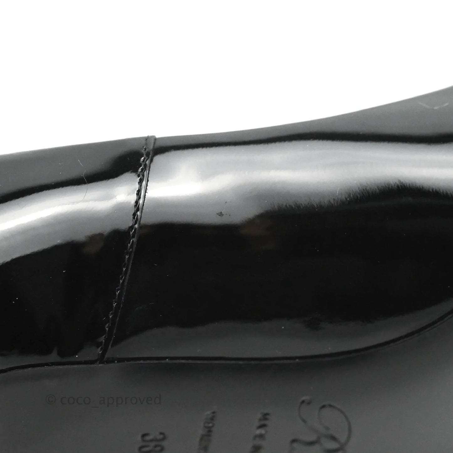 Roger Vivier Trompette Pumps Black Patent Silver Hardware Size 38.5