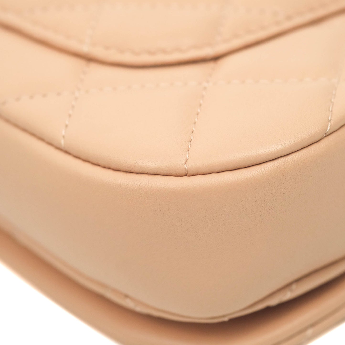 Chanel Clutch with Chain Beige Pink Calfskin Aged Gold Hardware