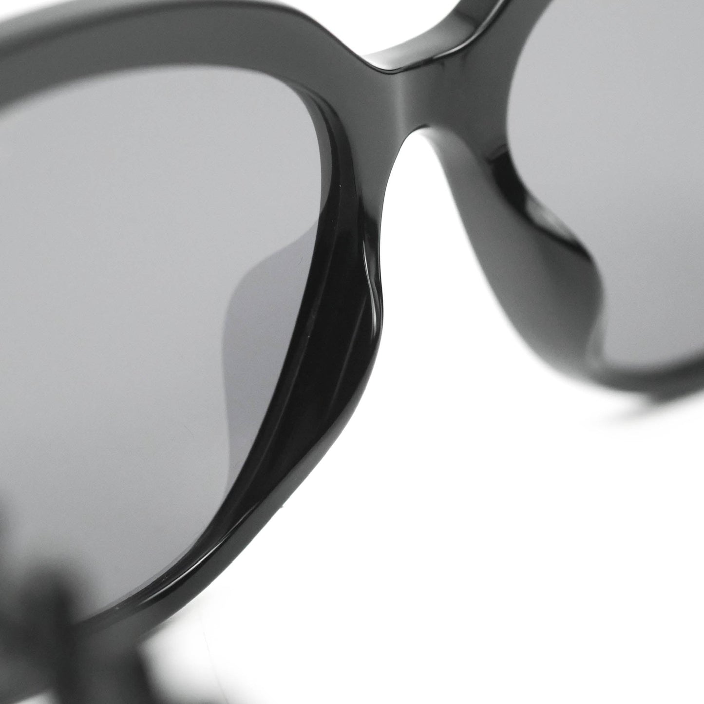 Chanel Acetate Strass Square Polarized Sunglasses Black