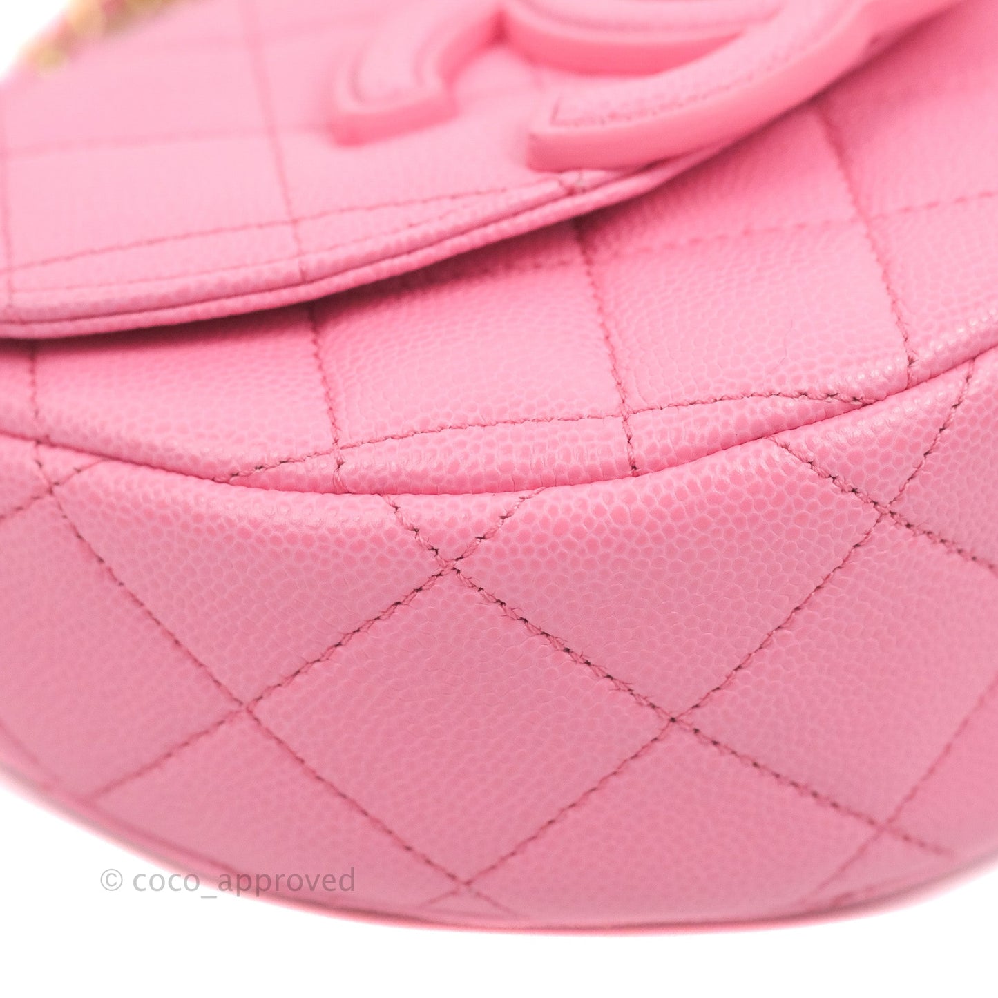 Chanel Mini Messenger Pink Caviar Bag 23P