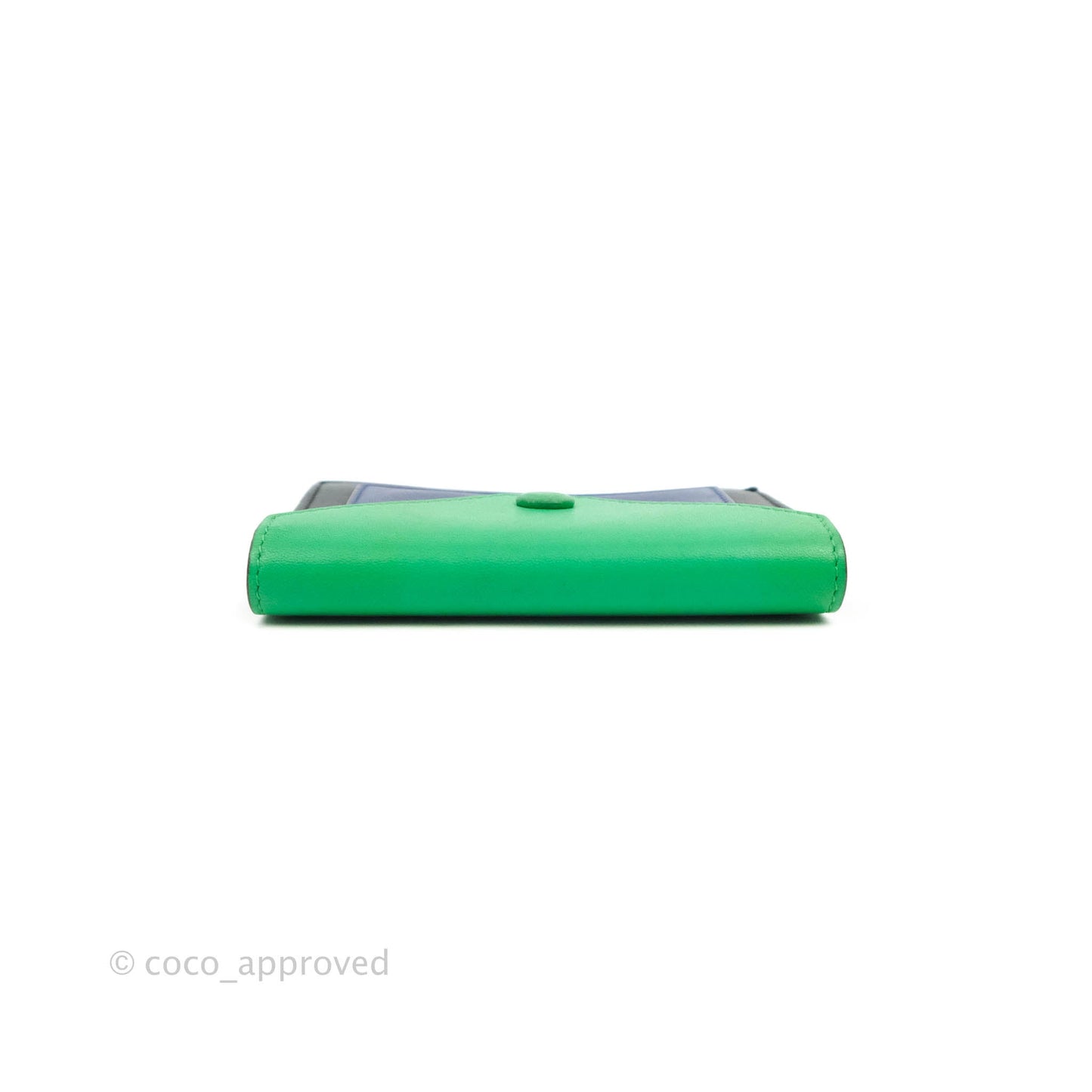 Celine Pocket Card Holder Green/Navy/Black