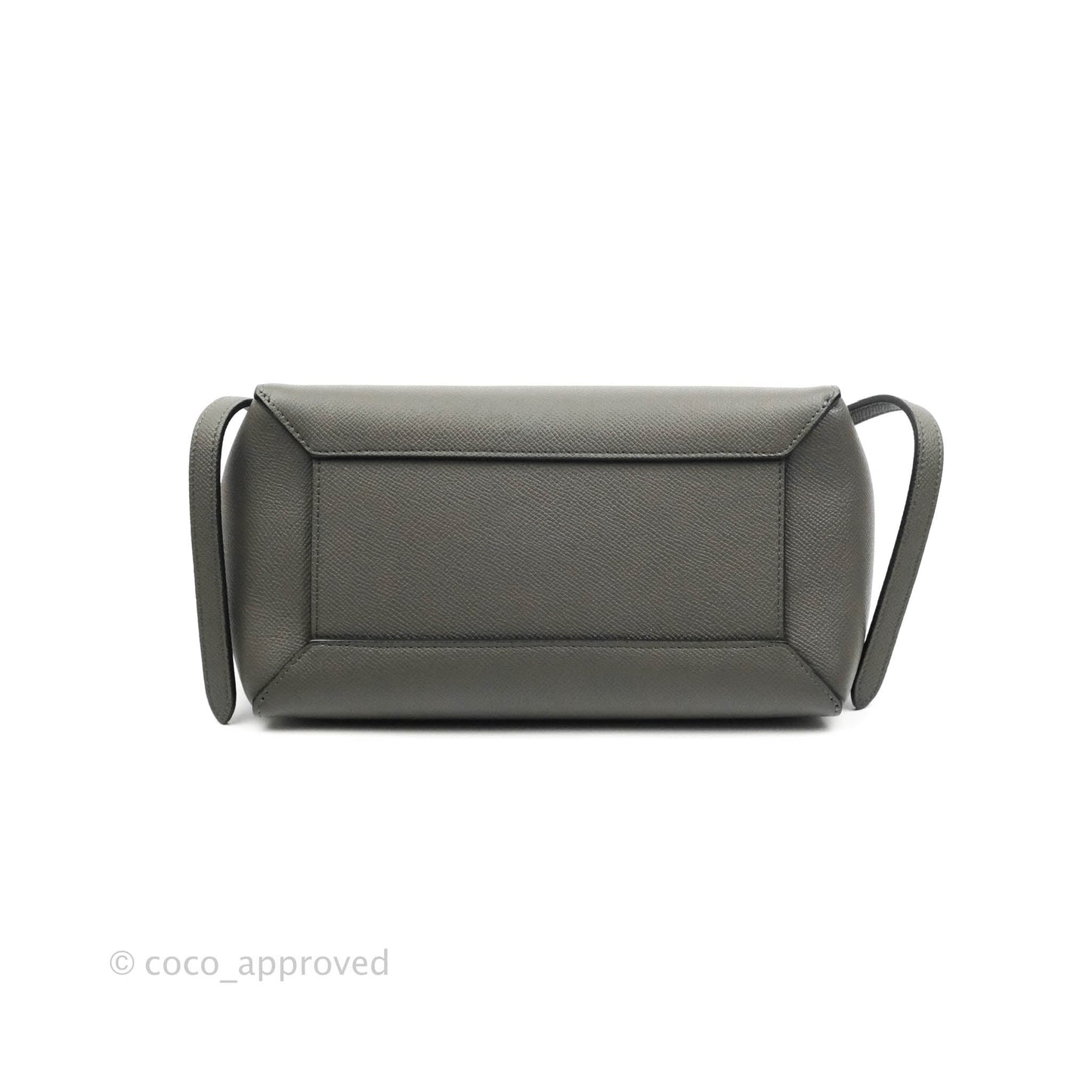 Celine Micro Belt Bag Grey Grained Calfskin Gold Hardware