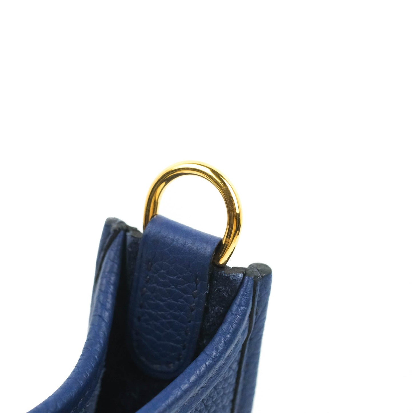 Hermès Mini Evelyne 16 Bleu Saphir/Bleu Indigo Taurillon Maurice Gold Hardware