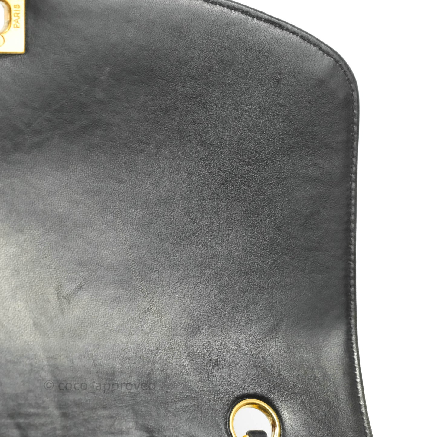 Chanel Vintage Quilted Medium Classic Diana Flap Bag Black Lambskin 24K Gold Harwdare